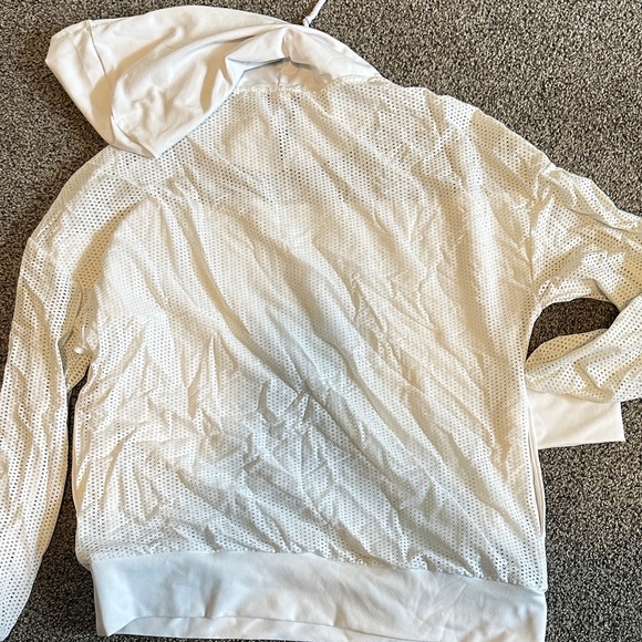 Senita Athletics White Mesh Hoodie - Picture 2 of 2